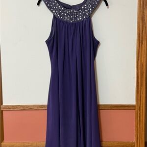 JS Boutique Deep Purple Embellished Dress